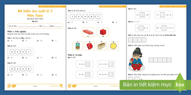 Đề Thi Tin Học Lớp 1 Học Kì 1 Theo Thông Tư 27
