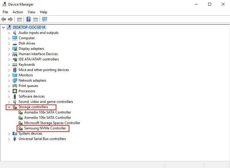 Cập nhật driver bộ điều khiển thiết bị nhớ