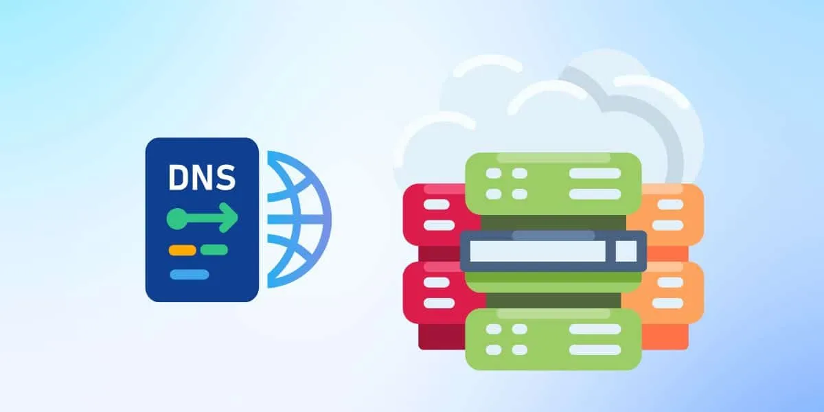 Sơ đồ mô phỏng luồng dữ liệu khi thực hiện truy vấn tên miền