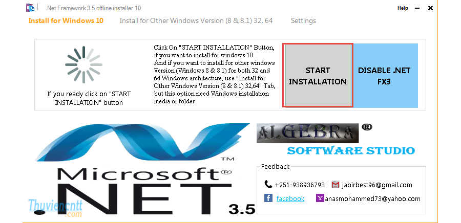 Net Framework 3.5 offline installer