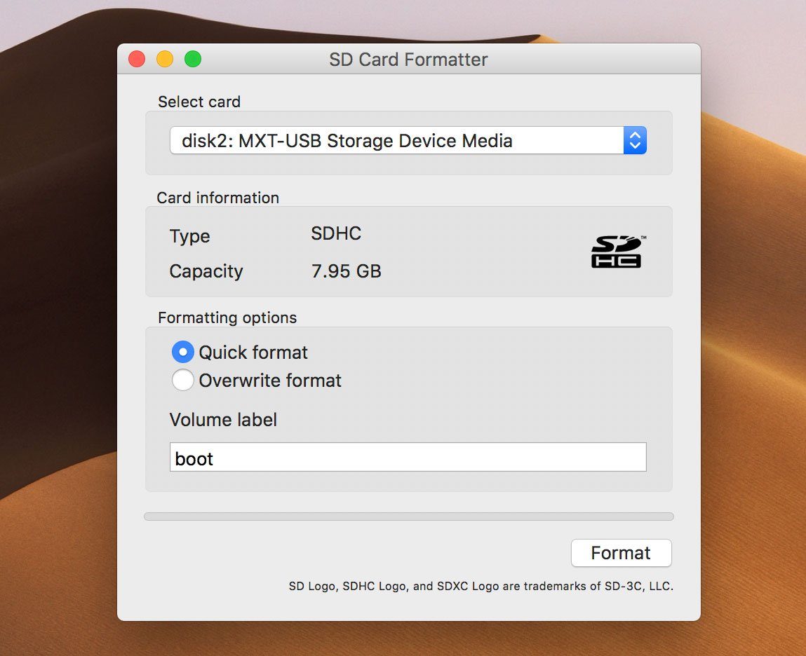 Phần mềm Format thẻ nhớ SD Memory Card Formatter 5.0.1