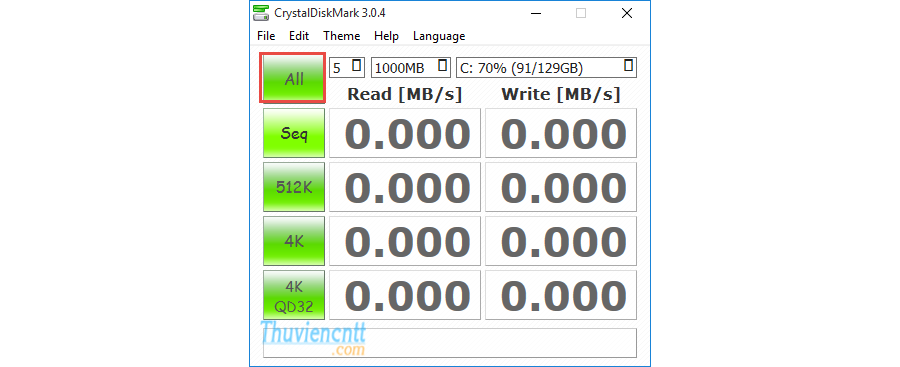 Download CrystalDiskMark - Tool kiểm tra ổ cứng