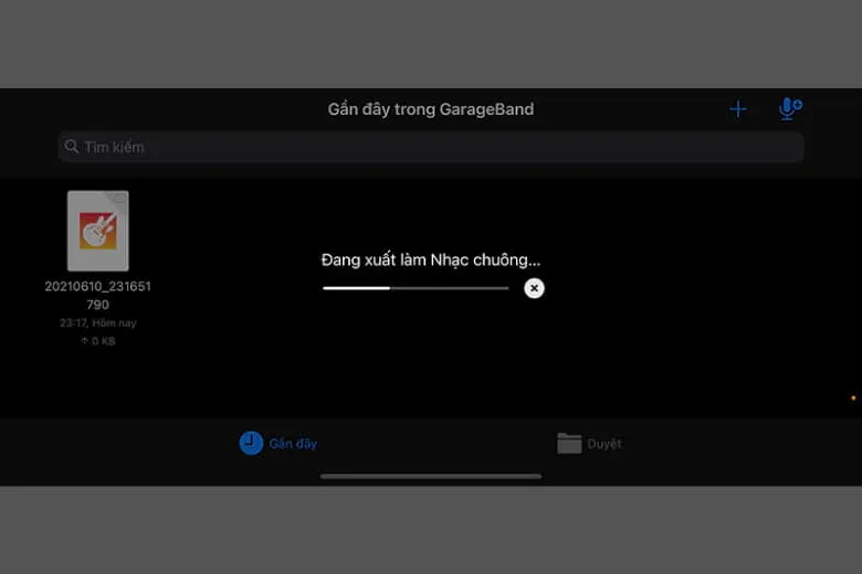 Xác nhận sử dụng âm thanh vừa tạo làm nhạc chuông báo thức cho điện thoại iPhone