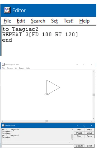 Xây dựng thủ tục Tamgiac2 để vẽ hình tam giác đều