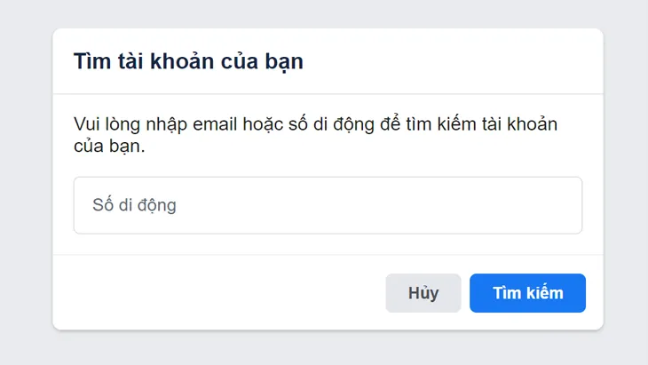 Sử dụng công cụ truy vấn thông tin tài khoản mặc định của Facebook